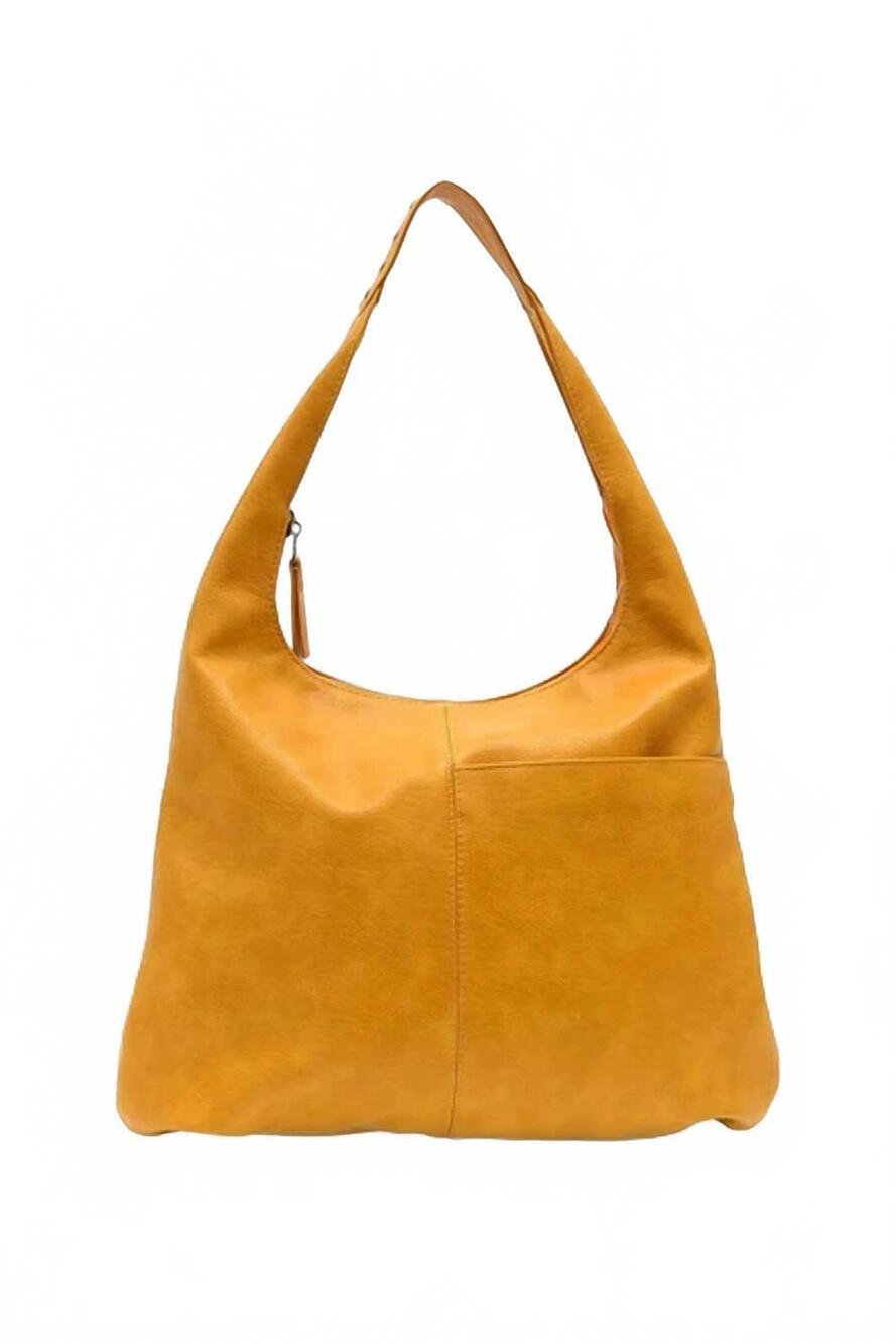 NEW JOY SUSAN women's harley faux leather studded hobo bag in honey